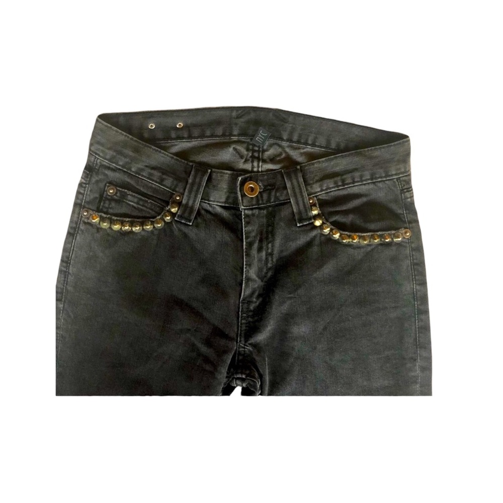 Bess X Barney’s Studded Black Skinny Ripped and Studded Jeans Ripped Back… - Picture 3 of 11